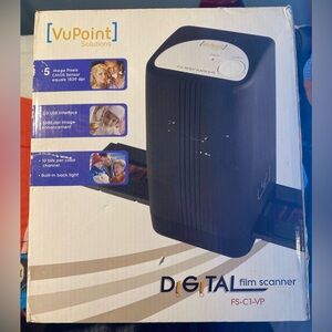 VuPoint FS C1-VP Slide & Film Scanner New Open Box, Complete with instructions